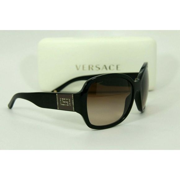 Versace  VE4166B GB1/13 Polish Blk Gold w/Brn Grad